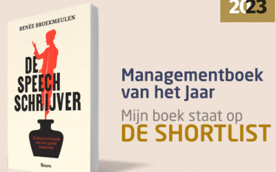 De Speechschrijver op de shortlist Managementboek van het Jaar